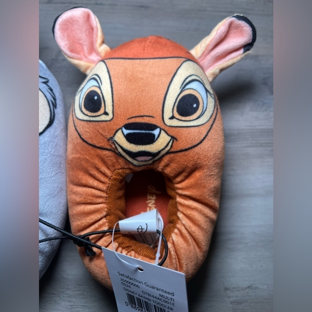 Disney Bambi and Thumper Big Girl's Slippers, Size 5-6, Brand New with Tag - Picture 2 of 6